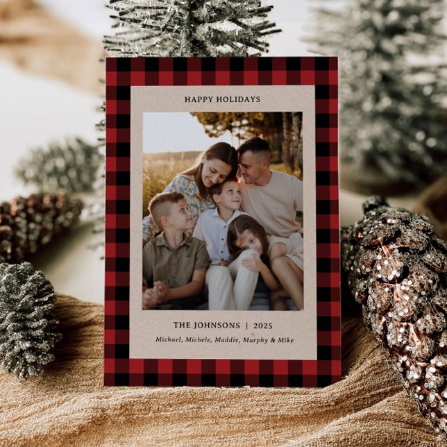 Chaîne Carte de Noël Flannel Family (Créateur téléchargé)
