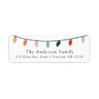 Chaîne d'ampoules de Noël Adresse de retour