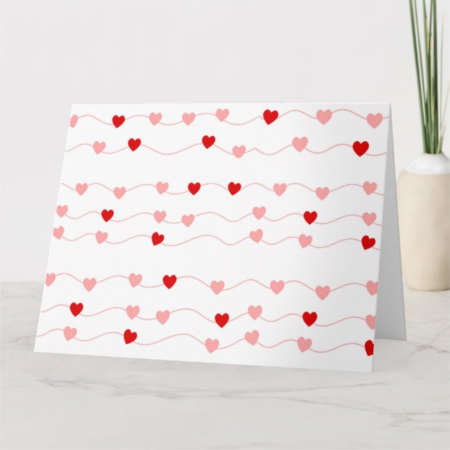 CHAÎNE DE CŒURS CARTE (Devant)