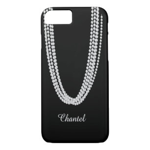 Chaîne de Coque Pearls iPhone 7 en blanc