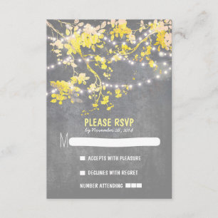 Chaîne lumières moderne mariage rustique cartes RS
