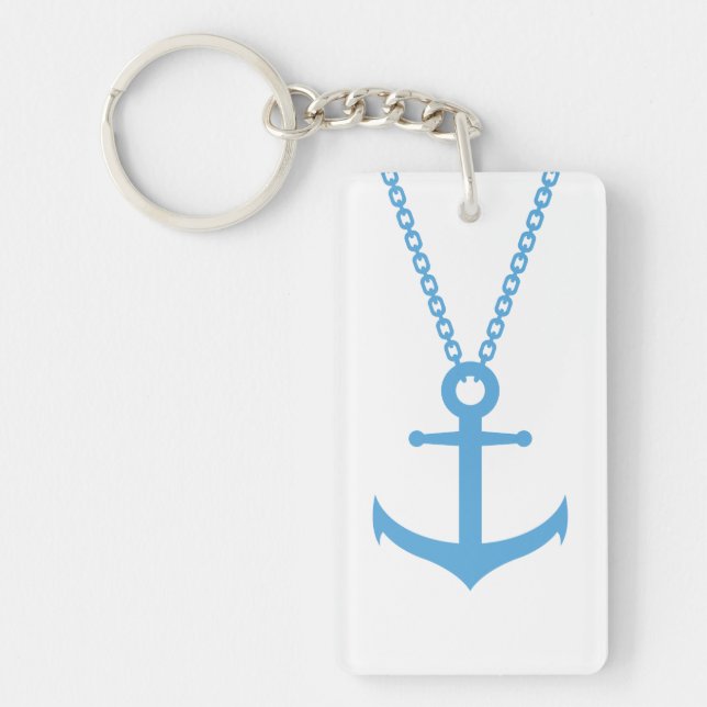 Chained anchor keychain (Front)