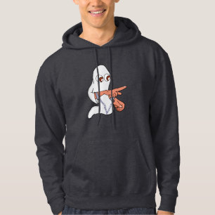 Chained ghost pointing forward hoodie