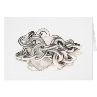 Chained Heart Card