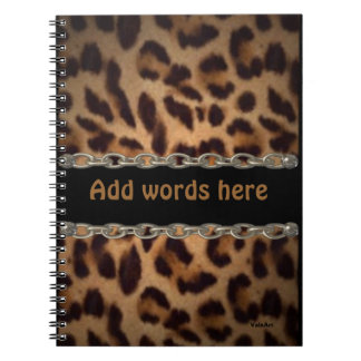 Chained Leopard notebook