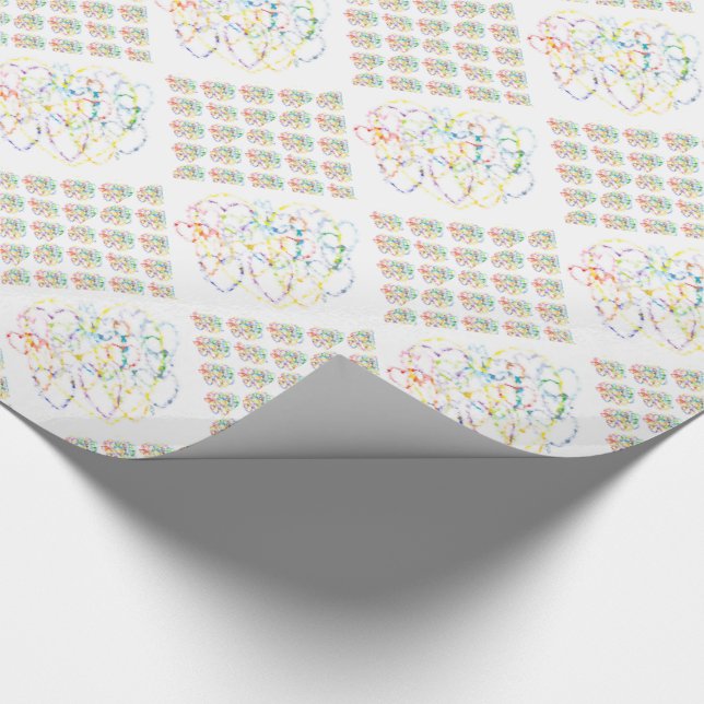 Chainlinked Hearts Wrapping Paper (Corner)