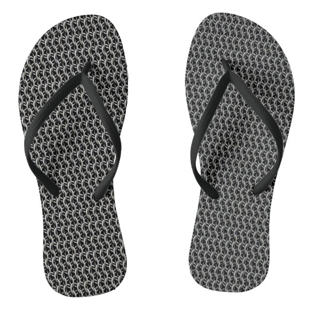 Chainmail Medieval Armour Flip Flops (Footbed)