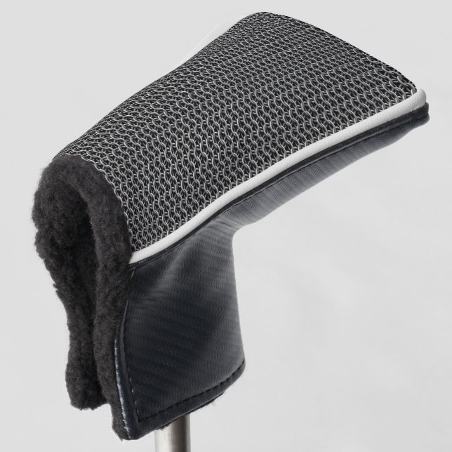 Chainmail Medieval Armour Golf Head Cover (3/4 Front)