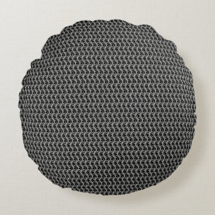 Chainmail Medieval Armour Round Pillow