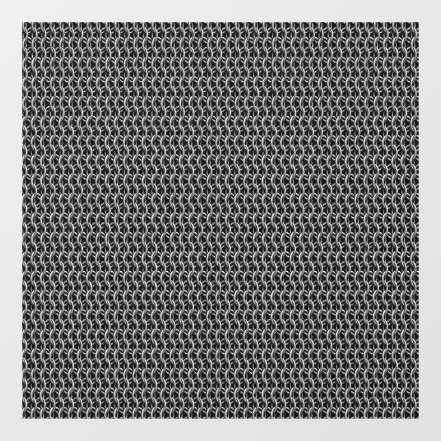Chainmail Medieval Armour Window Cling (Sheet)