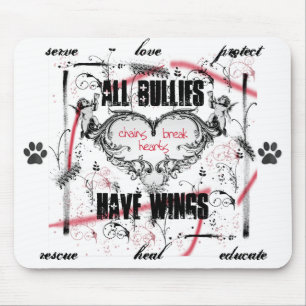 chains break hearts by all bullies have wings(TM) Mouse Pad