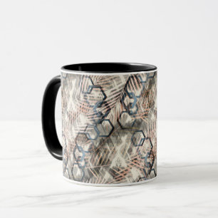 Chains on palm leaves. mug