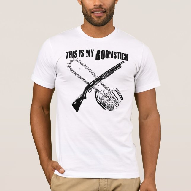 Chainsaw and Boomstick T-Shirt (Front)