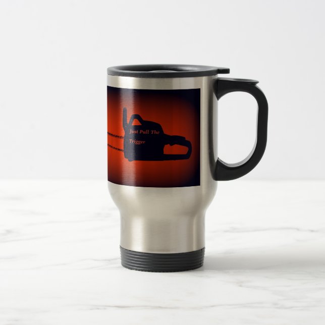 Chainsaw Art Travel Mug (Right)