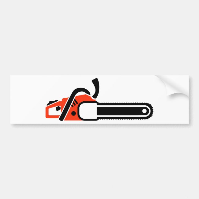 Chainsaw Bumper Sticker (Front)