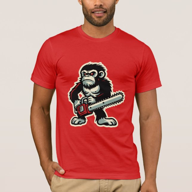 Chainsaw Chimp T-Shirt (Front)