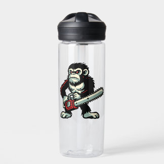 Chainsaw Chimp Water Bottle