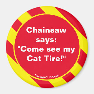 Chainsaw dit : Aimant rouge/jaune