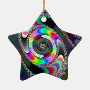 Chainsaw - Fractal Ceramic Ornament