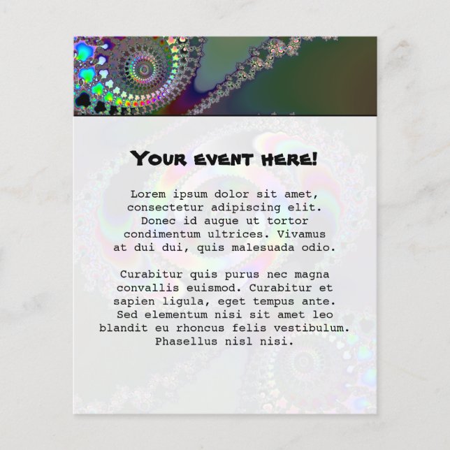 Chainsaw - Fractal Flyer (Front)