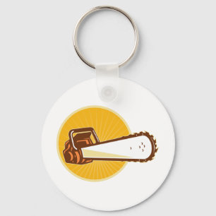 chainsaw front keychain