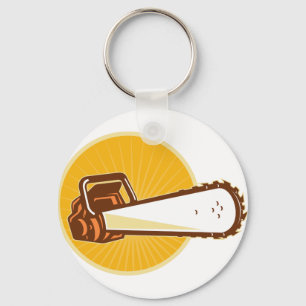 chainsaw front keychain