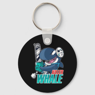 Chainsaw Killer Whale Costume Fun Orca Halloween  Keychain