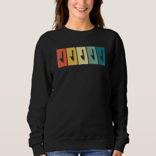 Chainsaw Retro Sunset Lumberjack Arborist Sweatshirt
