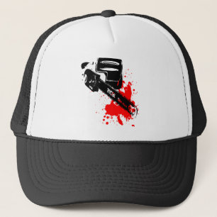 chainsaw trucker hat