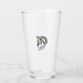 Chainsaws unicorn comes to kill fun gift T-Shirt Glass