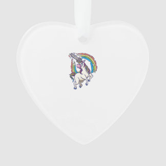 Chainsaws unicorn comes to kill fun gift T-Shirt Ornament