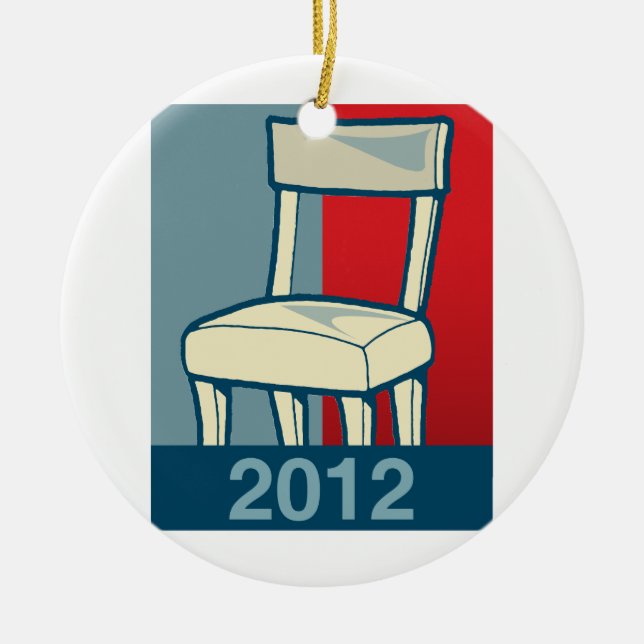 CHAIR 2012 CERAMIC ORNAMENT (Front)