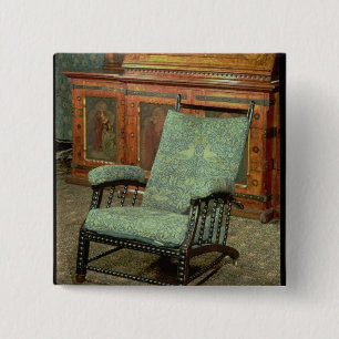 Chair by William Morris 2 Inch Square Button
