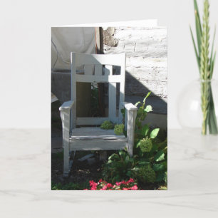 Chair in A Garden Card