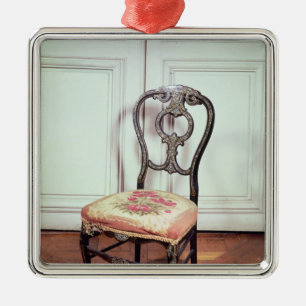 Chair, Second Empire Style Metal Ornament