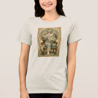 Chair Tai Chi cat Tri-Blend Shirt