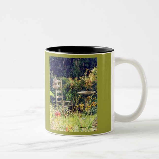 'Chair with Hat in Garden' Mug (Right)