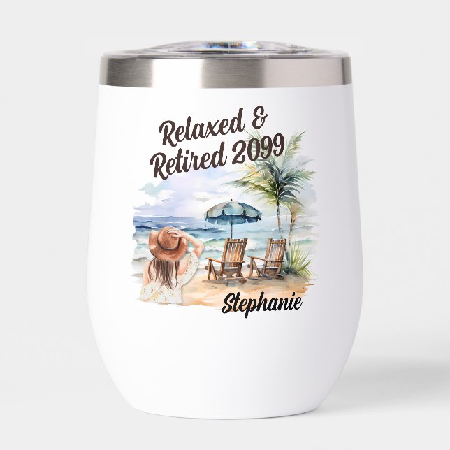 Chaire de plage pour la retraite des femmes (Avant)