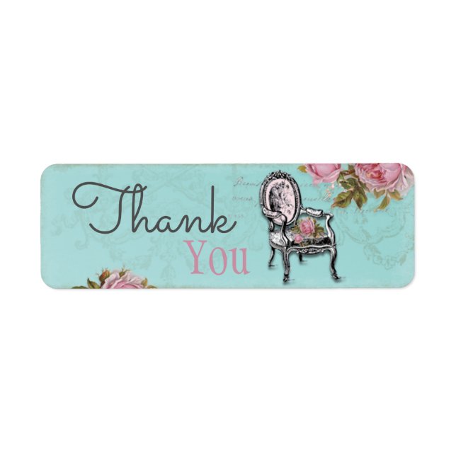 Chaire française sur Aqua Étiquette (Devant)