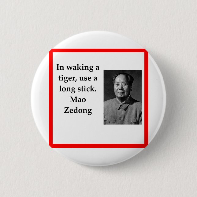 Chairman Mao 2 Inch Round Button (Front)