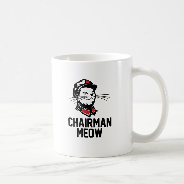 Chairman Meow (Mao) Design Coffee Mug (Right)