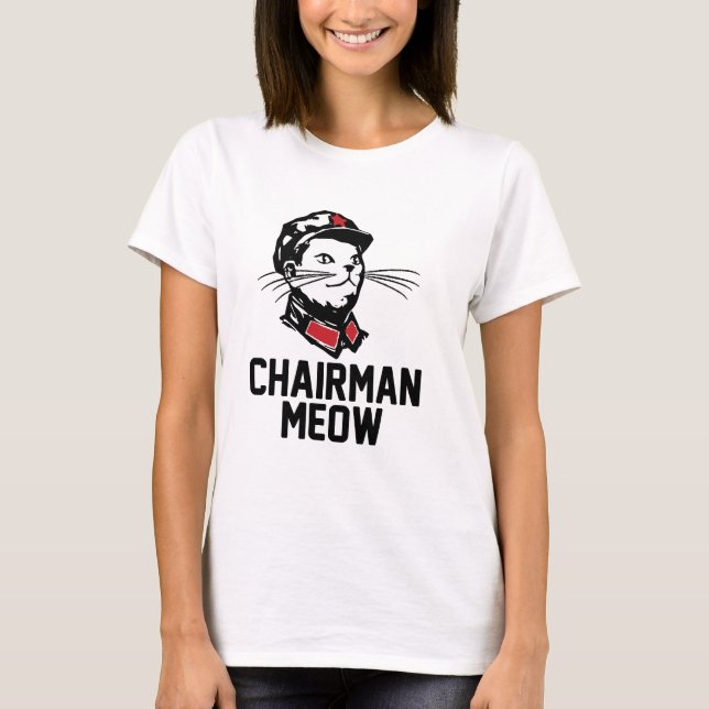Chairman Meow (Mao) Design T-Shirt (Front)