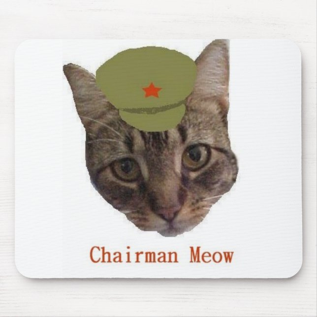 Chairman Meow Mouse Pad (Front)