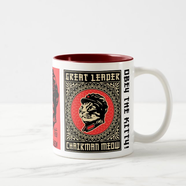 Chairman Meow Propaganda Coffee Mug (Right)