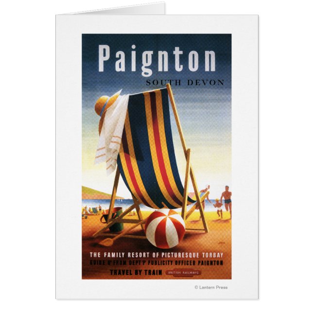 Chaise de plage et affiche de balle de British Rai (Devant)