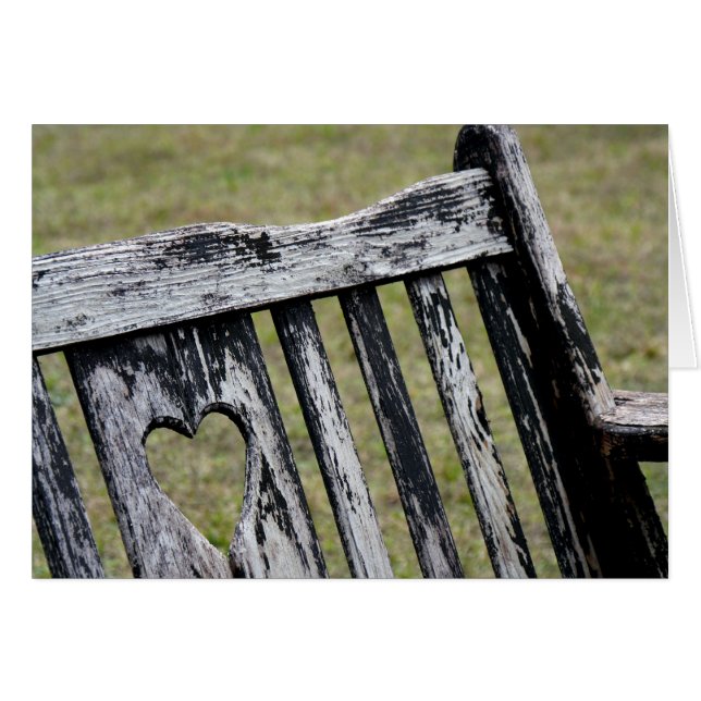 Chaise en bois sculpté du coeur Retour (Devant horizontal)