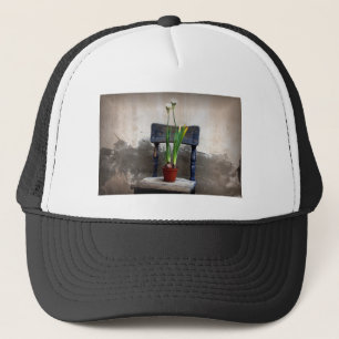 Chaise et Casquette de fleurs