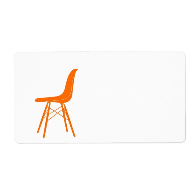 Chaise latérale en plastique moulé Eames (Devant)
