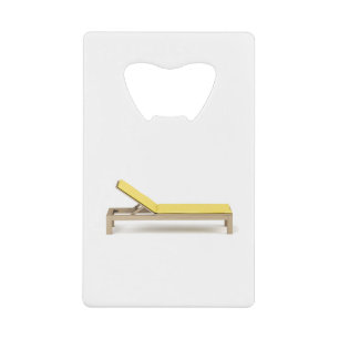 Chaise longue en bois avec matelas