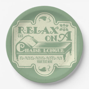 Chaise Longue Paper Plate
